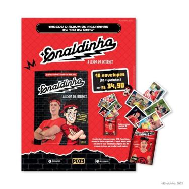 Imagem de Pack 50 Figurinhas Do Álbum Do Enaldinho A Lenda Da Internet