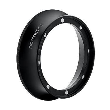 Imagem de Normcore Funil de dosagem magnético de 51 mm, anel dosador de café expresso, alumínio anodizado de 18 mm com 8 ímãs de neodímio compatível com filtro portátil Delonghi Decica de 51 mm, preto