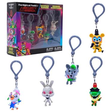 Imagem de Box com 5 Bonecos Chaveiro Five Nights at Freddys FNAF #Series 1 | Just Toys
