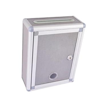 Imagem de IEUDNS Caso de sugestão de montagem na parede com caixa de carta chave caixa de correio com tampa para segurar envelopes, papelada, jornais duráveis, Slot superior