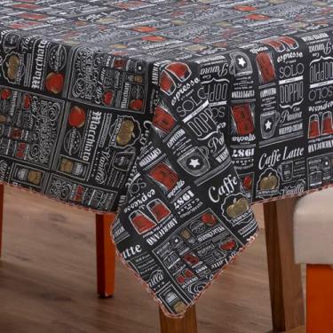 Imagem de Toalha de Mesa Oxford Premium Estampada, 1,40 x 1,40m, 100% Poliéster 4 Lugares (Café Patchwork)