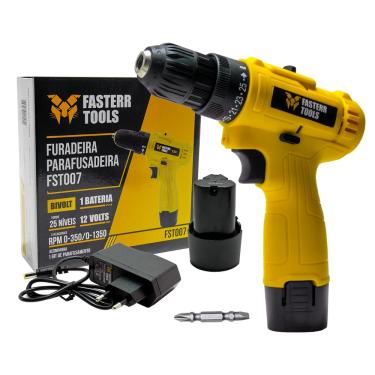 Imagem de Parafusadeira e Furadeira ?” 12V c/ 1 Bit Fasterr - FST007