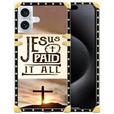 Imagem de DAIZAG Capa compatível com GGGG 16 Plus, Jesus Paid in All Case Four Corners with Bumper Shockproof Anti-Scratch Protection Case for Man Women for GGGG 16 Plus