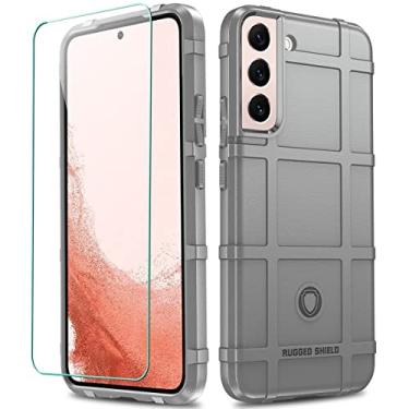 Imagem de LABILUS Capa para S22+ S22 Plus, capa protetora tática tática de TPU resistente à prova de quedas de 2,4 m compatível com Galaxy S22+ (6,6 polegadas) - cinza concreto