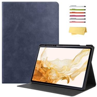 Imagem de UUcovers Capa de 12,4 polegadas para Samsung Galaxy Tab S8 Plus/S8+ 2022/S7 FE 2021/Tab S7 Plus/S7+ 2020 (SM-X800/T730/T970) com suporte para caneta S e [despertar/hibernar automaticamente] capa