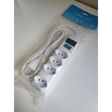 Imagem de Filtro Linha Régua Extensão Elétrica 10a 4 Tomadas - Inova