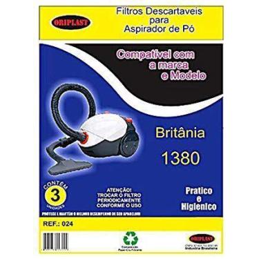 Imagem de Kit c/9 Sacos Descartáveis Aspirador Britania 1380 - Oriplast