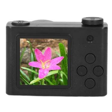 Imagem de Câmera de Vídeo Pequena HD Frontal Traseira Lente Dupla 720P Foco Automático Tipo C Câmera de Gravação de Voz Lindos Adesivos e Bateria Grande para Gravar Aulas da Vida Diária,