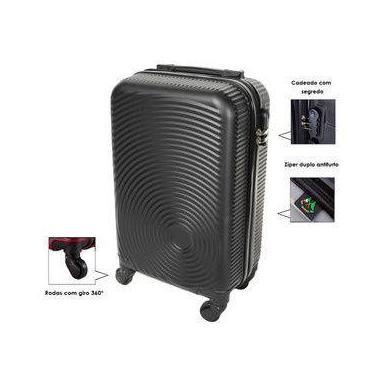 Imagem de Mala para viagem de bordo padrão anac 10 kg ballon - Ultra Leve, Preto