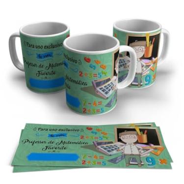 Imagem de Canecas de Porcelana Branca Personalizadas Profissões Matematica (Matematica 18)