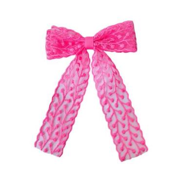 Imagem de Laço Renda Adulto Infantil Classico - Menina de Laço, Pink