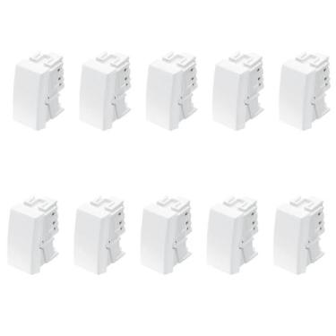 Imagem de Kit com 10 Interruptores Módulos Simples 16A Habitat - Fame