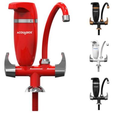 Imagem de Torneira de Cozinha Com Filtro de Água Bica Móvel 1/4 de Volta Premium