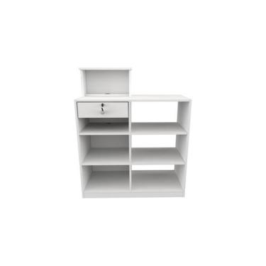 Imagem de Balcão Caixa Vitrine esquerdo fechado - VETORIAL MÓVEIS