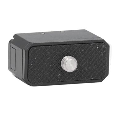 Imagem de Base de Placa QR da Câmera, Adaptador de Placa de Liberação Rápida Tapete Antiderrapante de Liga de Alumínio Leve para, Osmo Action, Design de Interface Dupla Com Porta de