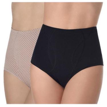 Imagem de 2 Calcinhas Love Secret 42315 Pós Parto Cintura Alta Algodão, 470, Cho