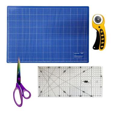 Imagem de Base De Corte A3 Placa Para Corte 45x30cm Régua de Acrílico 15x30 Cort