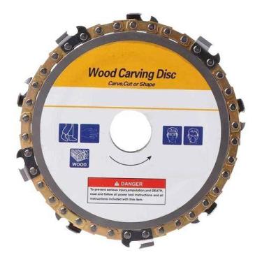 Imagem de Disco Corte Com Corrente Motossera Para Madeira 115mm - TNT
