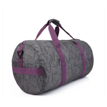 Imagem de Bolsa sacola ginástica academia Gym denlex dobrável compacta, Cinza