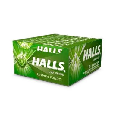 Imagem de Drops Bala Halls Uva Verde C/ 21unid 588g