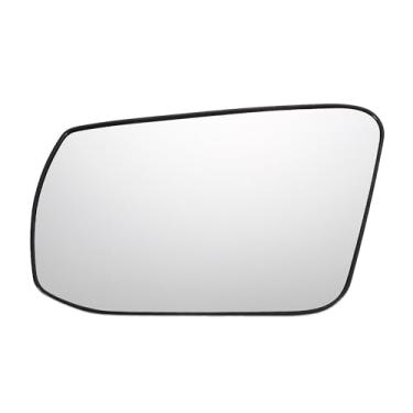 Imagem de X AUTOHAUX Substituição de vidro retrovisor do lado esquerdo do motorista do carro com placa de suporte vidro branco aquecido para Nissan Altima Sentra 2013 2014 2015 2016 2017 2018