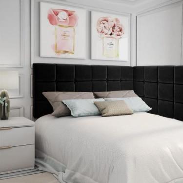 Imagem de Conjunto de cabeceira em l para cama de solteiro 0,90 por 1,95 dubai -