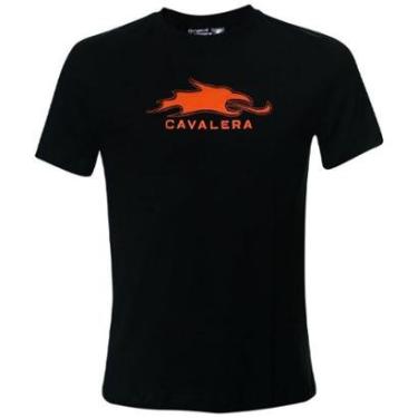 Imagem de Camiseta Cavalera Indie Bordado Laser Preta Masculina-Masculino