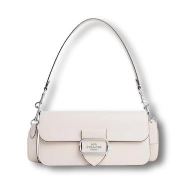 Imagem de Morgan Shoulder Bag - Bolsa de Ombro em couro legítimo - cor Branco Giz