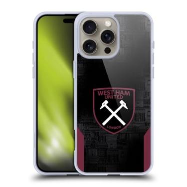 Imagem de Head Case Designs Capa de gel macio oficialmente licenciada pelo West Ham United FC Away 2024/25 Crest Kit compatível com Apple iPhone 16 Pro Max