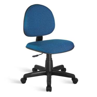 Imagem de Cadeira Ágata Executiva Giratória Tecido Azul Com Preto - Ideaflex