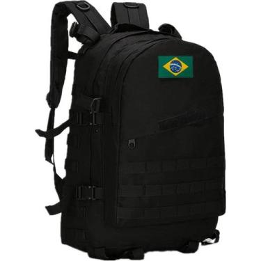 Imagem de Mochila Militar Assault Oxford 900d  40 L - Sou Preço, Preto br
