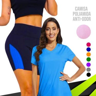 Imagem de KIT Camiseta DRY FIT POLIAMIDA MALHA FRIA  + SHORT Leg Legging REDINHA