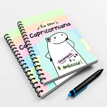 Imagem de Caderno Universitário 96fls Meme Flork Signo Capricorniana - Sublimati