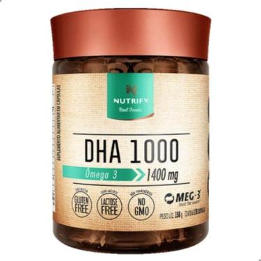 Imagem de DHA 1000 Ômega 3 1400mg 60 Capsulas Nutrify, Sem Sabor
