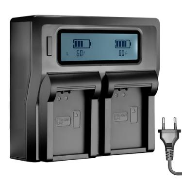 Imagem de Carregador Duplo para Canon LP-E17 de Carga Rápida e Visor de LCD (Bivolt)
