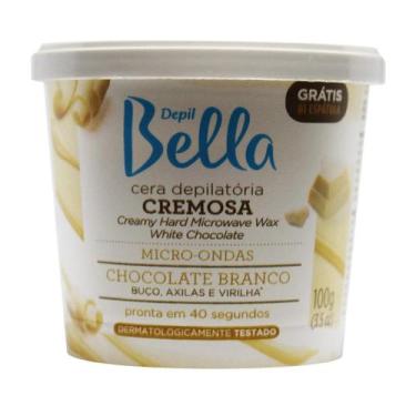 Imagem de Cera Depilatória Cremosa para Micro-ondas Chocolate Branco 100g - Depi