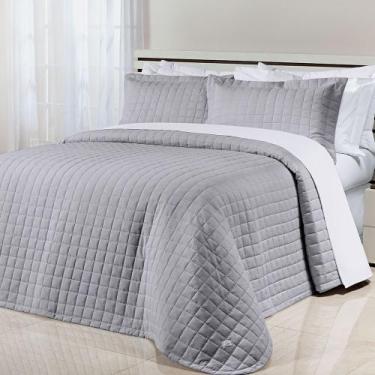 Imagem de Cobre Leito Colcha Casal Queen Glass Tecido Percal 200 Fios Algodão 03