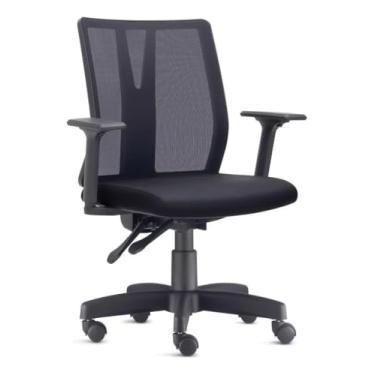 Imagem de Cadeira De Escritório Addit Diretor Ergonômica Preta Confortável Regulagem Inclinável