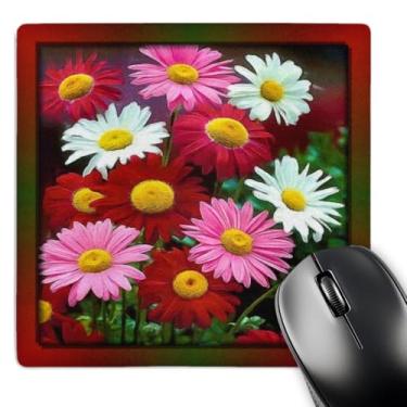 Imagem de 3dRose LLC Mouse pad com estampa de margaridas Gerber pintadas 20 x 2 x 0,65 cm (mp_48097_1)