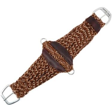 Imagem de Jeereal Circunferência de cavalo Western Cinch, mistura de algodão acrílico 23 fios sela de cavalo, resistente a manchas, fácil de limpar e textura macia suprimentos de equitação ocidental (76 cm)