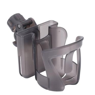 Imagem de Suporte para Copos de Carrinho, Suporte para Bebidas Universal Seguro Ajustável Portátil para Andador de Cadeira de Rodas, Suporte para Copos Com Suporte para Telefone, Clipe