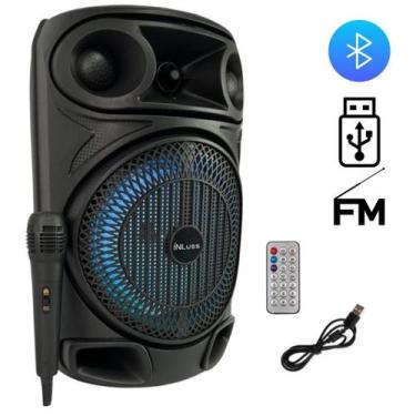 Imagem de Caixa De Som Amplificada 2200w Bluetooth + Microfone - INLUSS