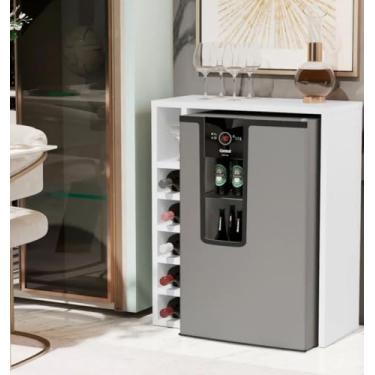 Imagem de Adega para Bebidas Planejada Cristal 4008 cor Branco - Comprar moveis em casa