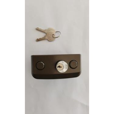 Imagem de 1520 Fechadura para porta de abrir de vidro temperado - HELA (Champanhe)