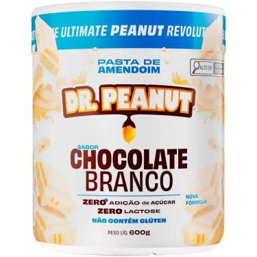 Imagem de Dr Peanut Chocolate Branco Pasta de Amendoim Dr Peanut 600g