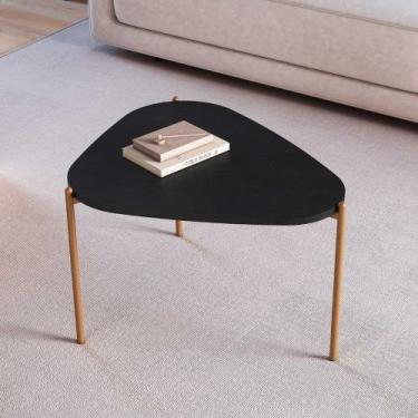 Imagem de Mesa de Centro Orgânica Sala de Estar 58,5cm c/ Pés em Metal - Artesan