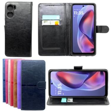 Imagem de Capa Carteira Proteção Para Moto G05 + Pelicula Privacidade - Mustangs