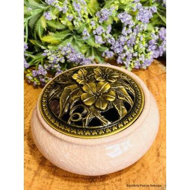 Imagem de Turíbulo Queimador Defumador Incensário De Mesa Porcelana - Equilíbrio