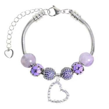 Imagem de Pulseira com pingente Pandora para o mês todo, melhores presentes de aniversário para mulheres e meninas, joias DIY, 9 inch, Pedra preciosa, Zircônia cúbica