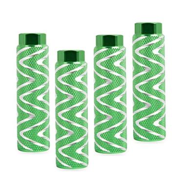 Imagem de KINSPORY 4 pinos de bicicleta para eixos de 0,9 cm, pinos de bicicleta antiderrapantes de liga de alumínio BMX para bancos traseiros de mountain bike, suportes de acrobacias traseiras de ciclismo